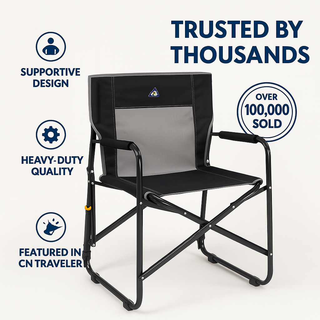 Rock Anywhere: GCI Outdoor Freestyle Rocker XL Chair | Core Promise | Fast Shipping