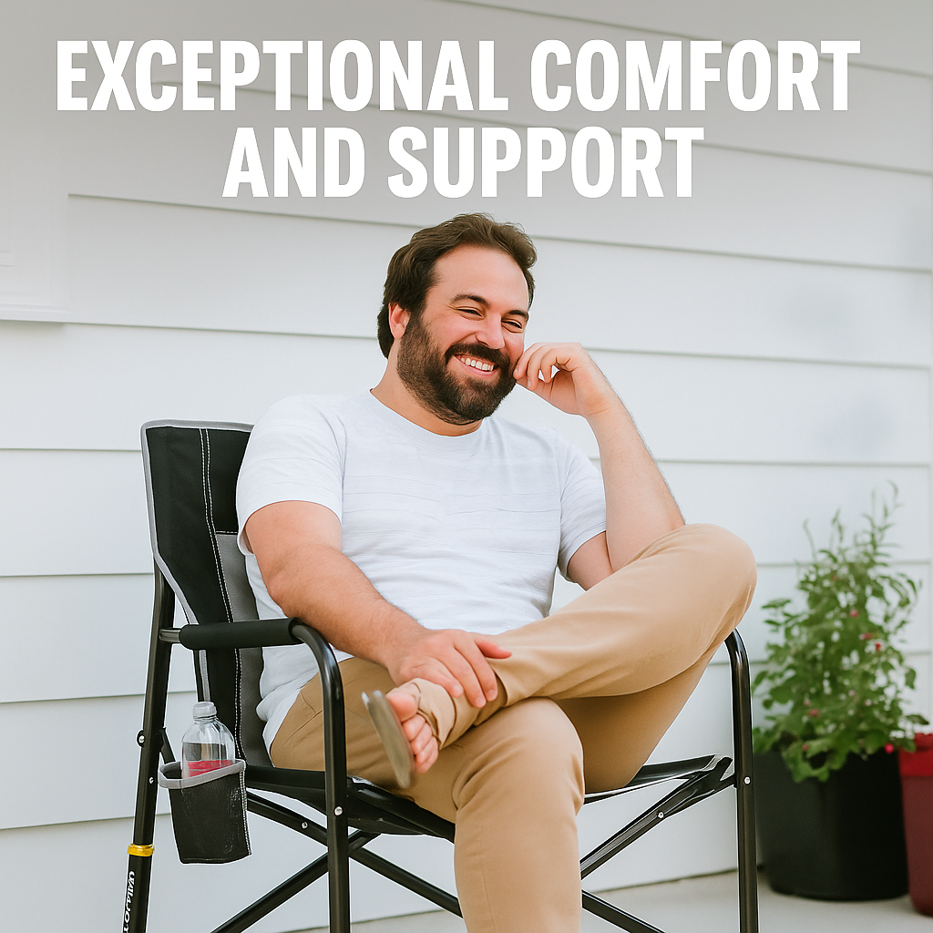 Rock Anywhere: GCI Outdoor Freestyle Rocker XL Chair | Core Promise | Fast Shipping